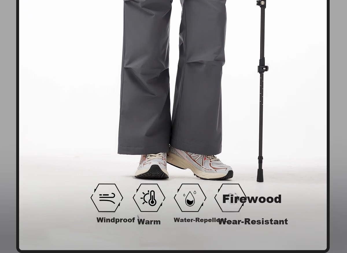 CAMEL Women's Down Pants 2025 Autumn Winter New Outdoor Paratrooper Warm Heat-Retaining Water-Repellent Sports Casual Pants 3217 4