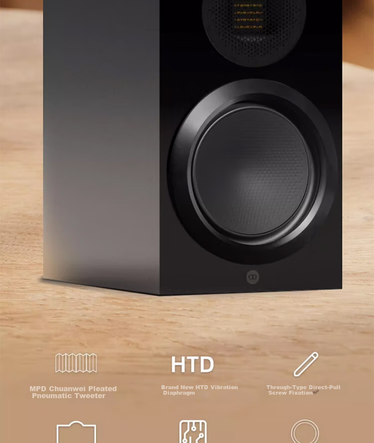 Monitor Audio Gold 50 6G Passive 6-Inch Bookshelf Speaker Matte White UK Import HiFi High Fidelity 5