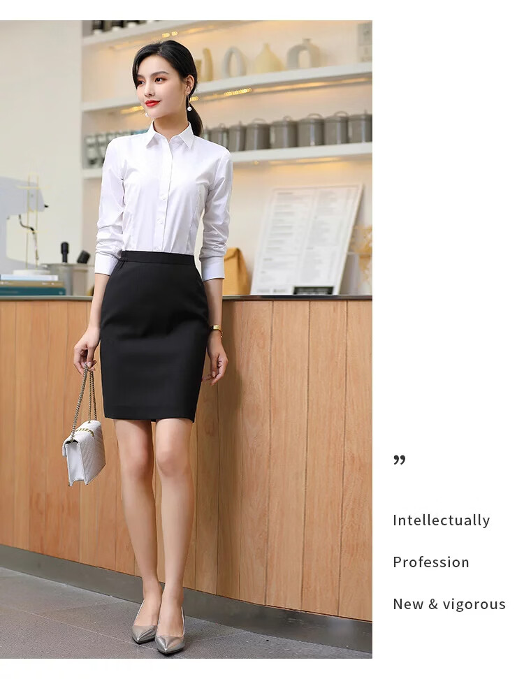 Yaotong Elastic Waist High-Waist Summer Short Skirt Women's Pencil Skirt Office Workwear 3