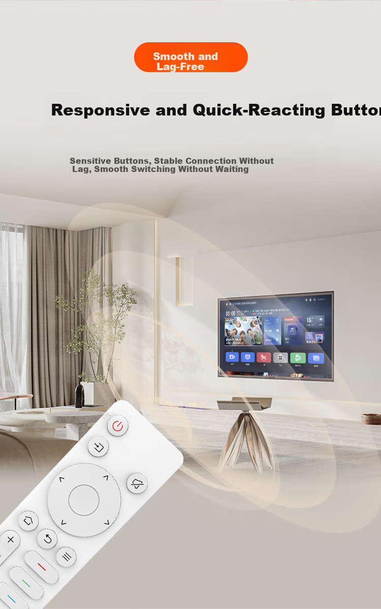 Coocaa Skyworth TV Remote Control Infrared Universal Strong Signal Long Distance Precise Control Sensitive Buttons Energy Saving TV Accessories YK-C10 Black 2