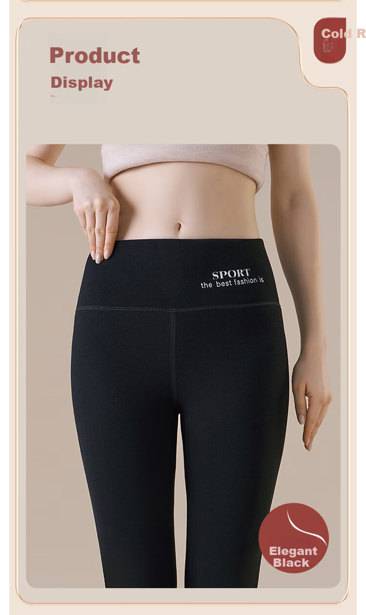 GUJIN Thickened Lamb Wool Fleece Autumn Pants Women Autumn Winter Wool Silk Seamless Fleece Thickened Warm Cotton Leggings Female 14