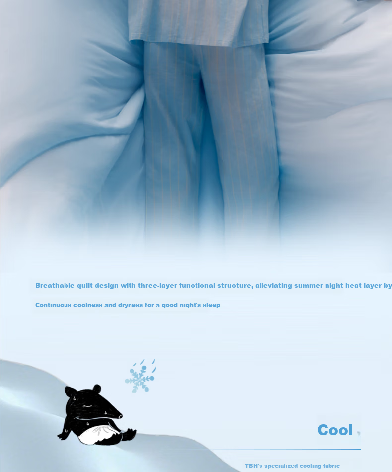 Tbh Xiangmeng™ Summer Cooling Quilt Washable Air Conditioning Blanket Summer Single Double Cooling Quilt Edelweiss Fragrance 150x210cm 5