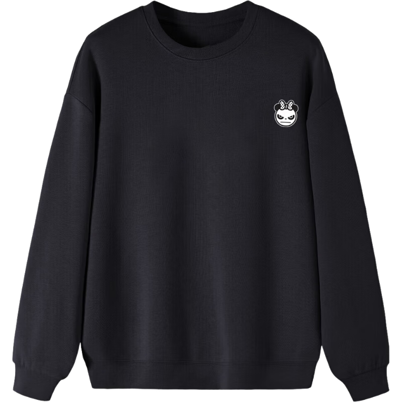 HIPANDA Hello Panda Sweatshirt for Women, Spring And Summer Round Neck Printed Pattern Simple Fashion Versatile Casual Top, Apricot Color, Size L