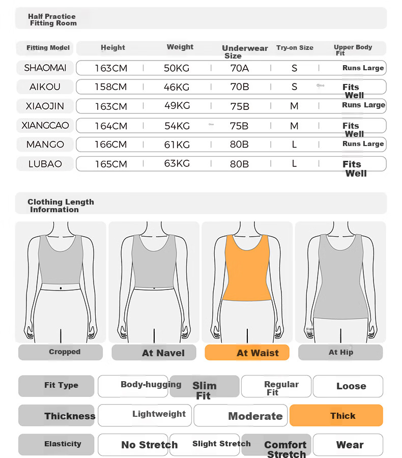 Banlian Padded Chest Base Layer Half Turtleneck Thermal Long Sleeve Fleece Winter Top 35