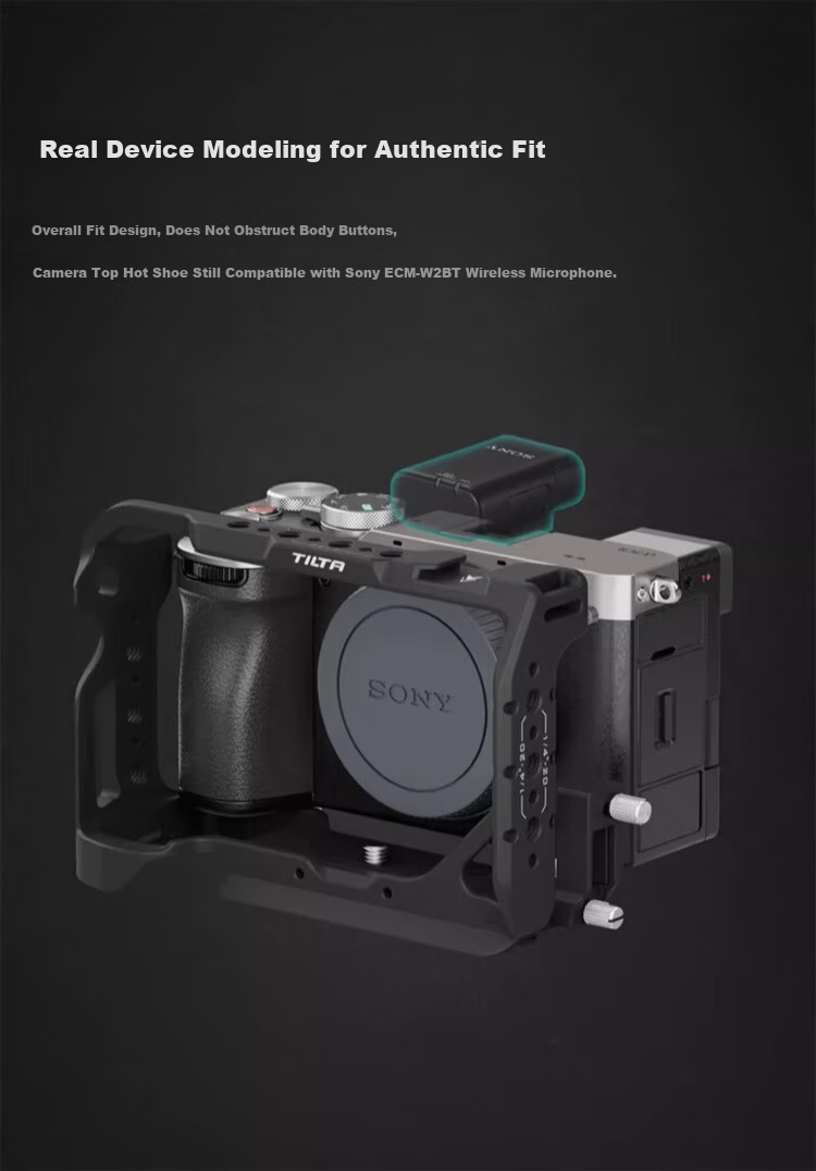TILTA Iron Head Full Cage Camera Expansion Frame for Sony A7C II/A7CR A7C2 A7C Second Generation Cage Photography Kit - Black 9