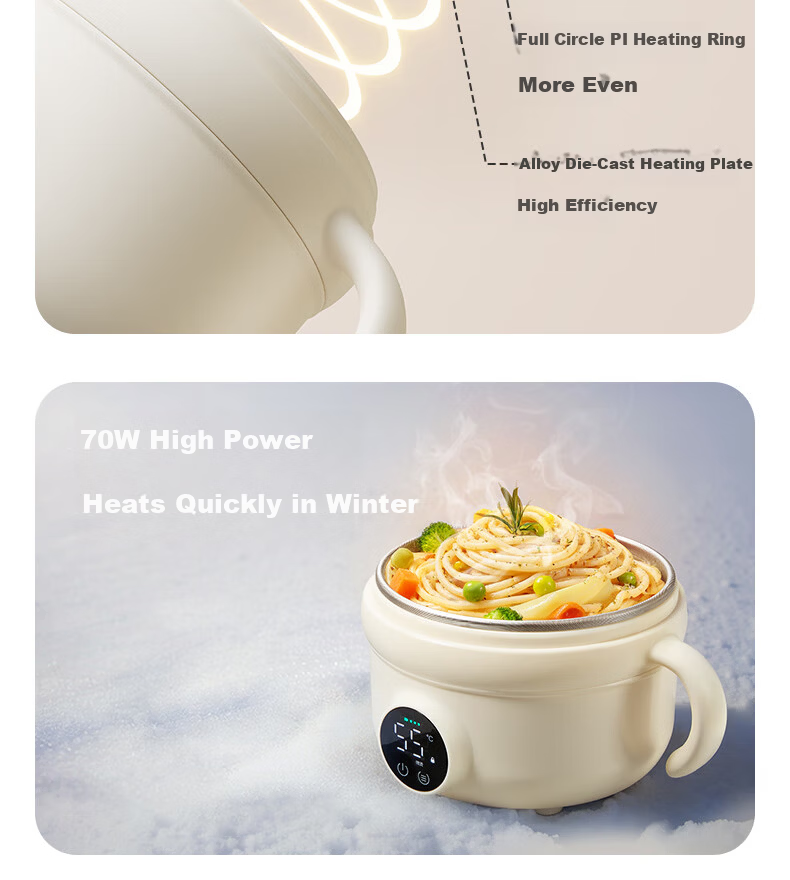 Babycare Baby West Highland Intelligent Temperature-Controlled Bowl Insulated Bowl Baby Feeding Electronic Child Anti-Drop Anti-Scald Lunch Box 9