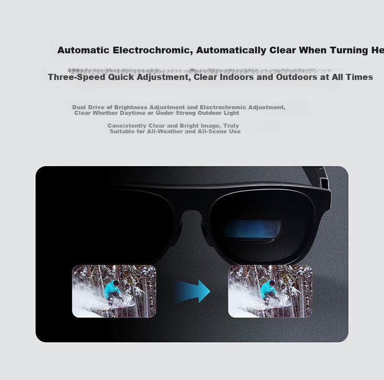 XREAL One Pro AR Smart Glasses 556" Portable Display 57° FOV Self-developed X1 Chip Native 3DoF Hovering Movie Glasses Non-VR AI Glasses Size M 28