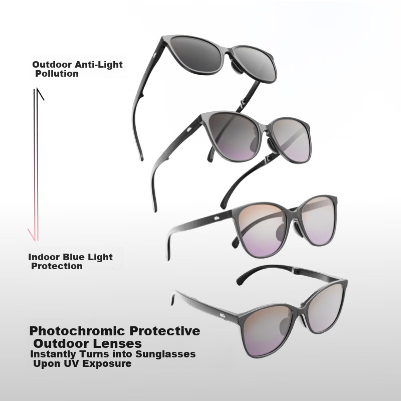 Beneunder Cat Eye Sunglasses for Women, Natural Look, Fashionable Sun Protection, UV Protection, Foldable Travel Sunglasses FD012