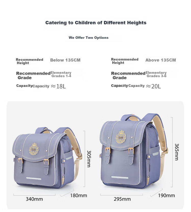 9UM School Backpack for Elementary Students Grades 1-3-6 Boys Girls Lightweight Air Cushion Children's Cambridge Bag Black Gold 18L 7