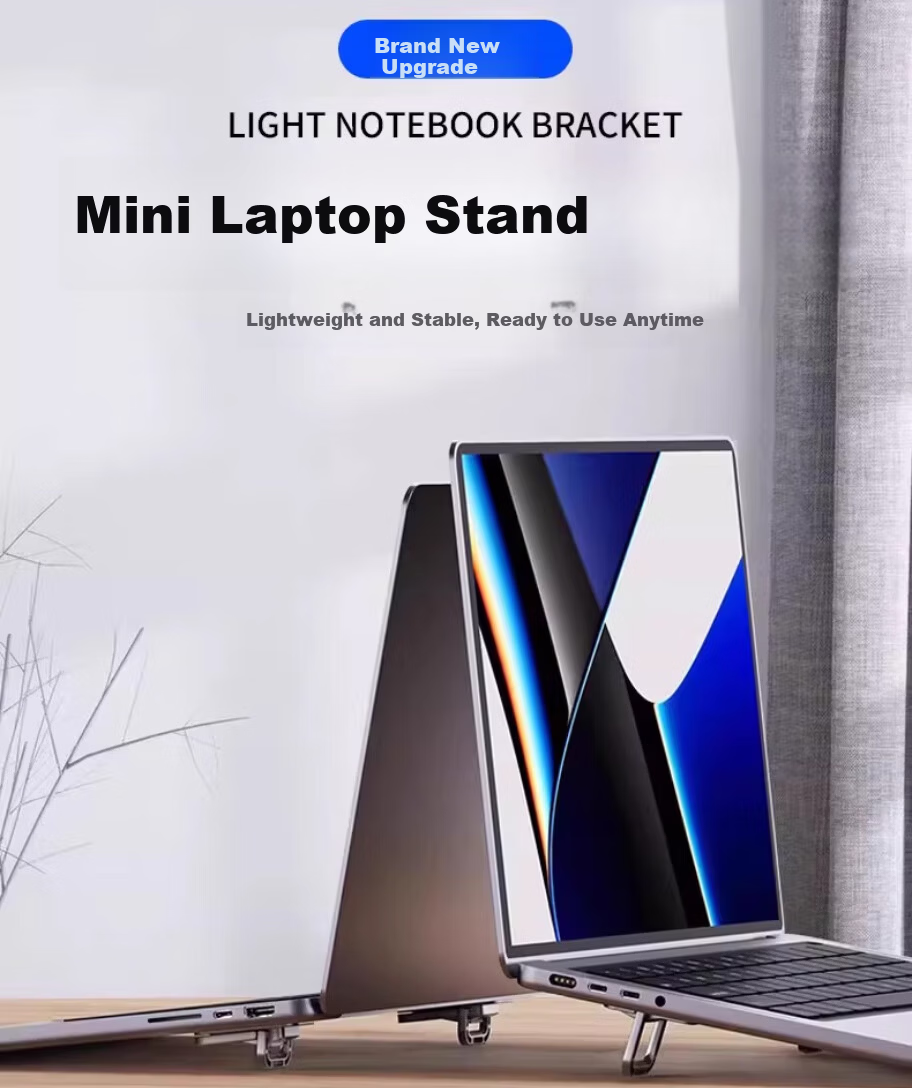 Home Maid Laptop Stand, N3 Foldable Height-Adjustable Cooling Base, Tablet Computer Desktop Portable Stand 1