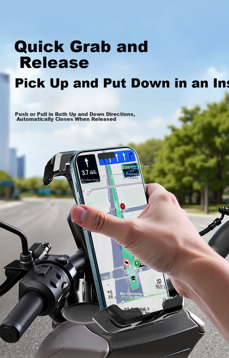 JD Jingzao Triangular Locking Electric Vehicle Phone Holder Motorcycle Battery Bicycle Delivery Rider Shockproof Anti-Shake Rearview Mirror Mount 8