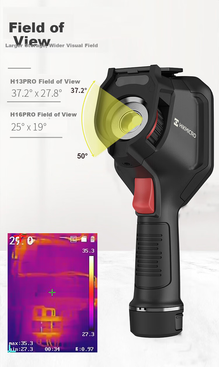 HIKMICRO H16PRO Thermal Imaging Camera High-Precision Infrared Thermal Imager Night Vision Power Inspection Industrial Temperature Measurement Leak Detector 9