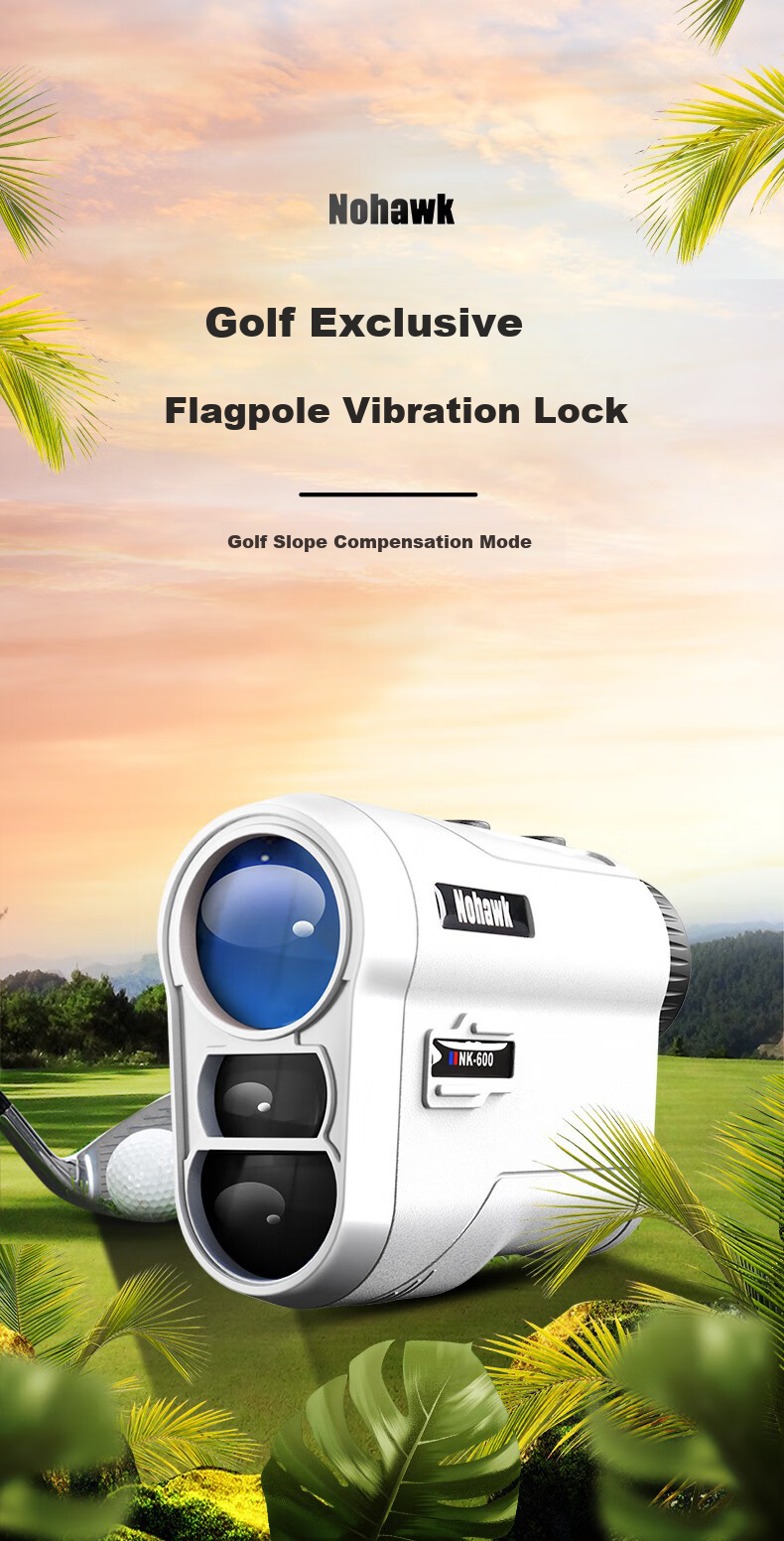Nohawk Golf Rangefinder Binoculars, Outdoor Long-Range Measuring Device for Home Use, 1000Y Slope Compensation + Angle Switch 2