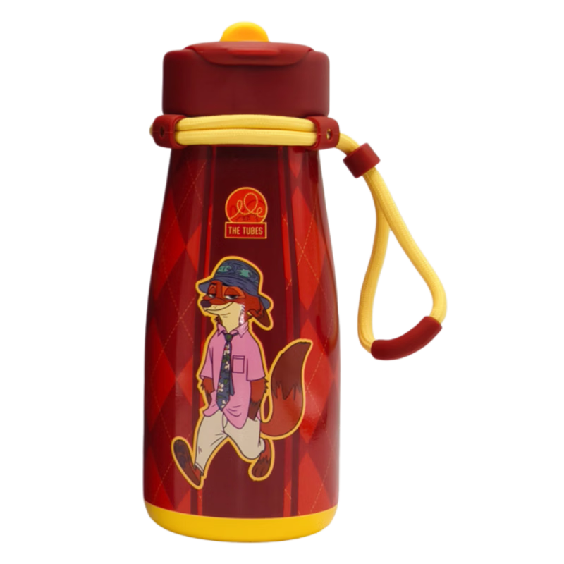Disney Zootopia Insulated Straw Cup Large Capacity Water Bottle Cute Gift Portable Cup