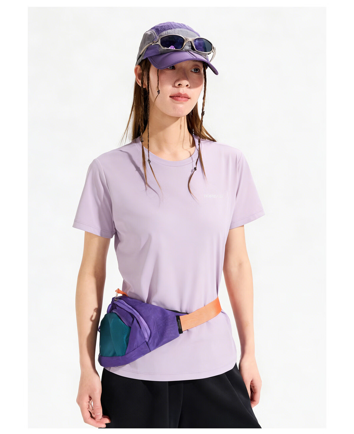 TOREAD Quick-Dry T-Shirt 26 Spring Summer New Couple Breathable Short Sleeve Sun Protection Round Neck Stretch Sports Top TAJJBO81754 36