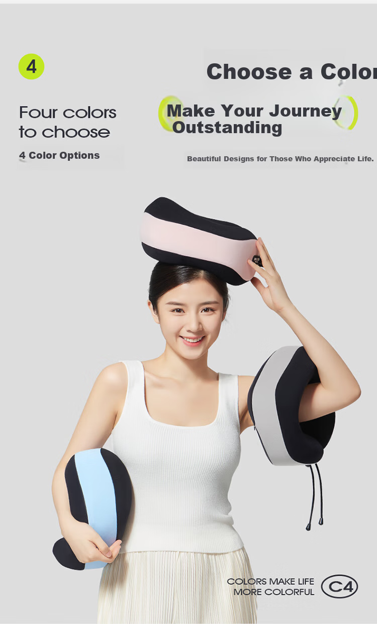 Paiqishi U-Shaped Neck Pillow, Portable Travel Headrest, Airplane And High-Speed Rail Neck Support Cushion, Essential for Business Trips 7