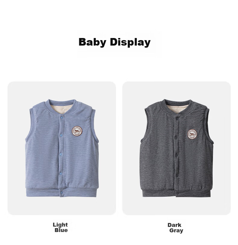 NUBIWU Kids' Warm Vest Autumn and Winter Big Kids' Inner Wear Cotton-Padded Vest Girls' Thickened School Uniform Artifact Boys' Shoulder Pads 17