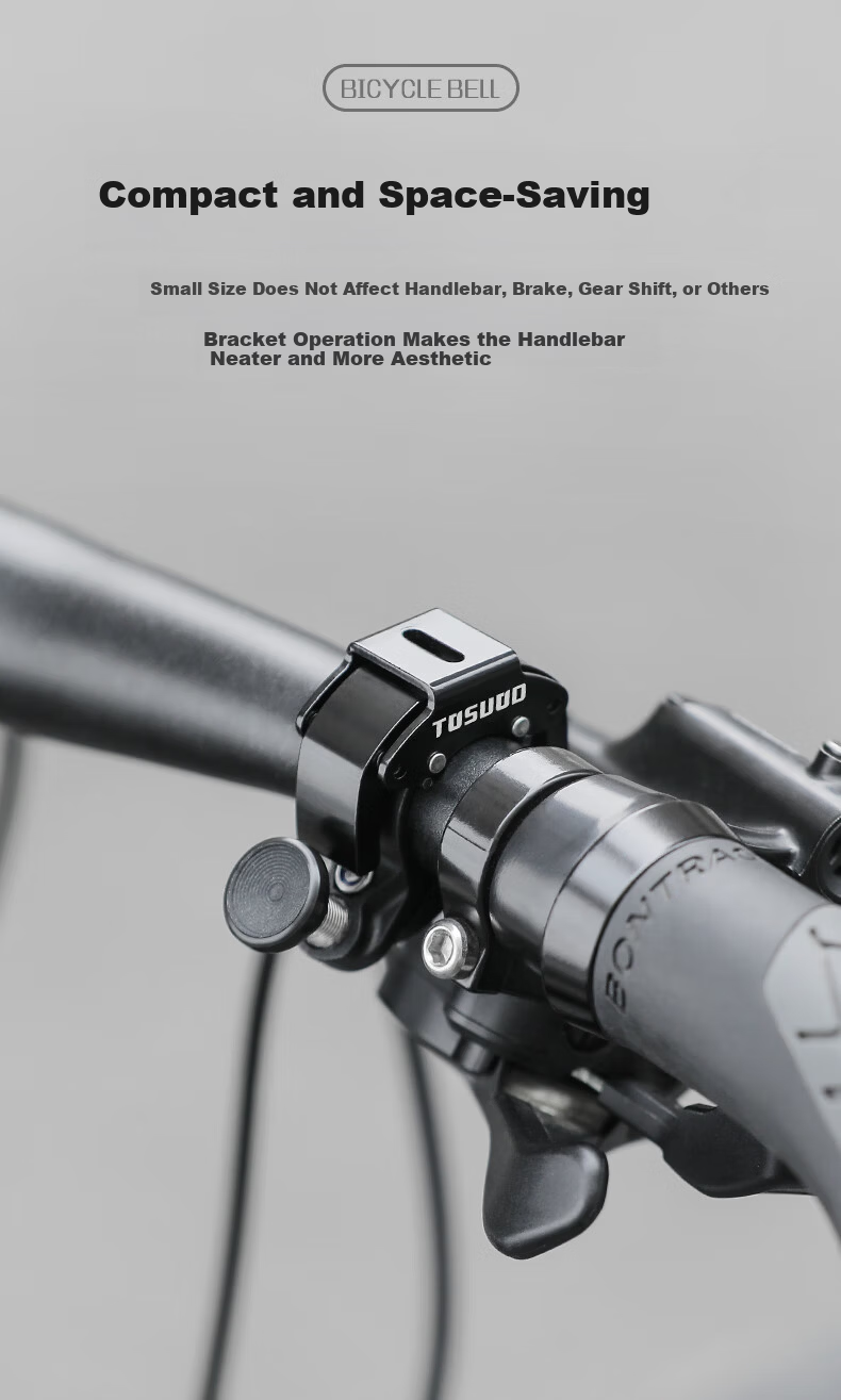 Captain Tas Bicycle Bell Compact Loud Mountain Road Bike Universal Kids Invisible Horn Portable Cycling Equipment 5