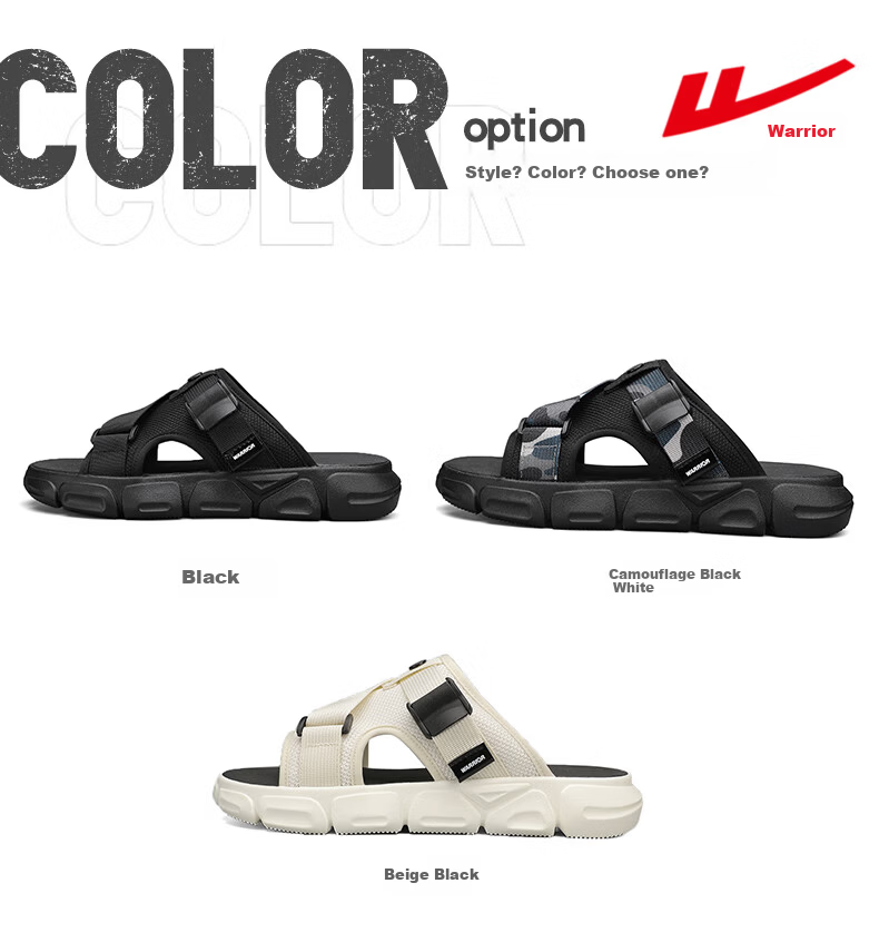 Huili Men's Sandals, 2025 Summer New Style, Breathable Thick-Soled, Versatile Outdoor Slippers, Casual Shoes for Men, Camouflage Black, Size 42 2
