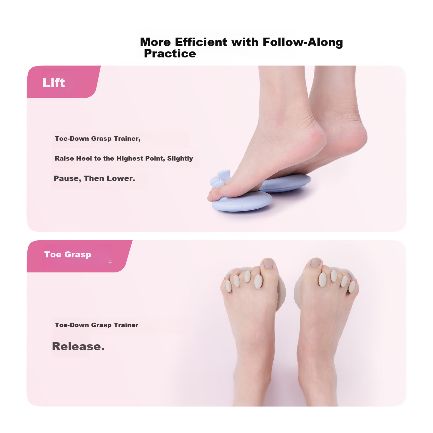 Keep Arch Trainer Leg Slimming Foot Sole Exercise Flat Foot Correction Toe Valgus Aid Oat White