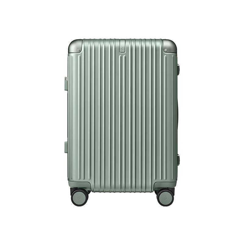90 Points 20-Inch Aluminum Frame MAX Luggage 2026 New Travel Suitcase Trolley Carry-On Password Lock Moss Green
