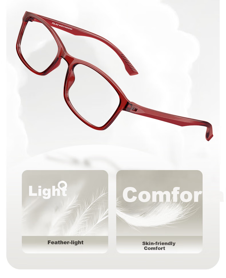 Pulais Women's Reading Glasses Imported HD Blue Light Blocking Fashion Portable Premium Reading Glasses 8092 Purple 400 Degree 13