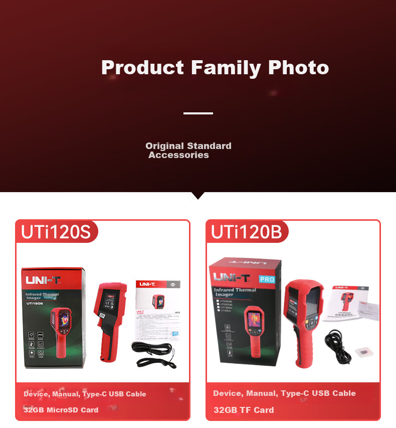 UNI-T UTi165B+ Infrared Thermal Imaging Camera Night Vision Device High-Definition Thermal Imager Temperature Measurement Underfloor Heating Water Leak Power Detection Instrument 10