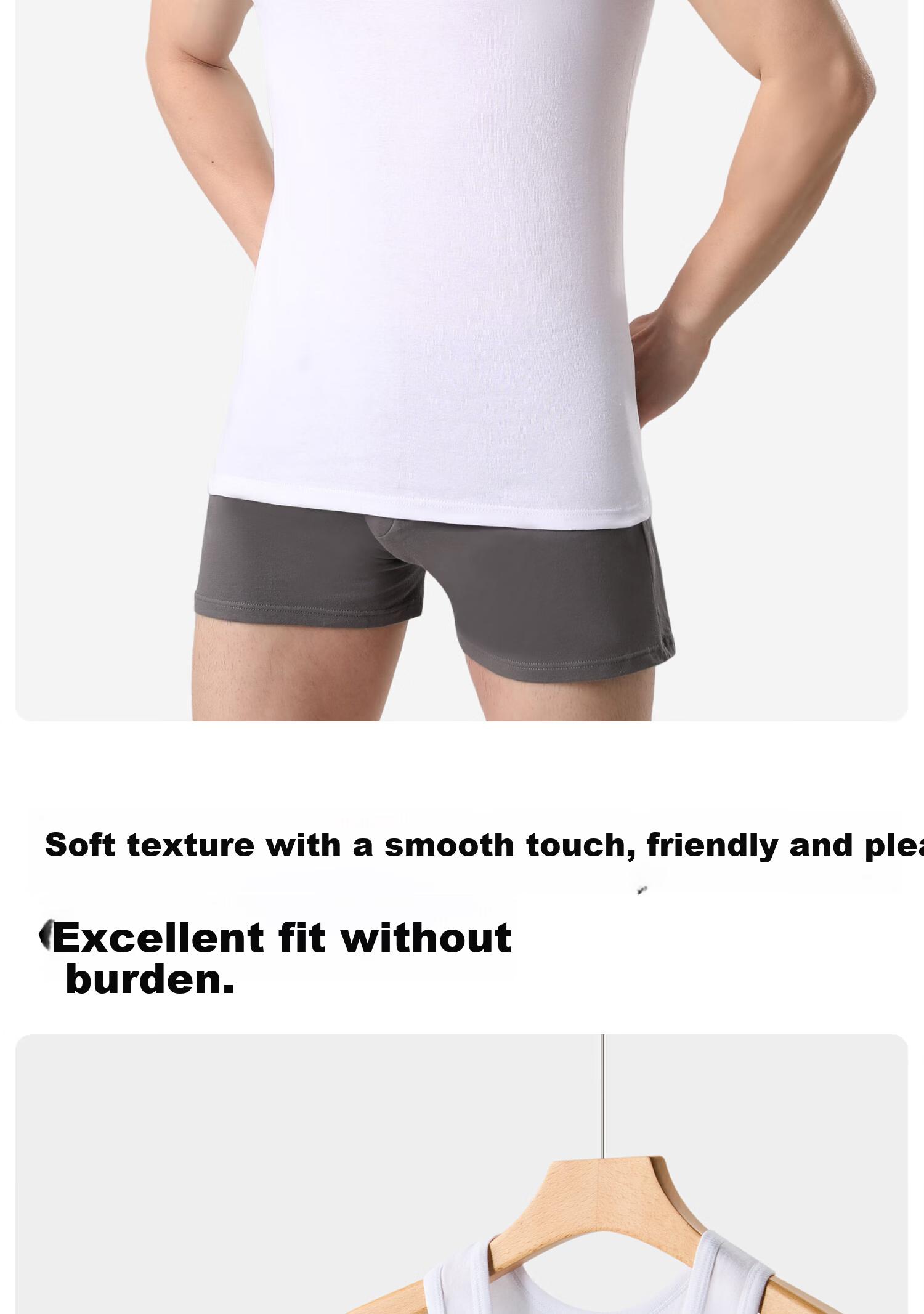 Yalu Pure Cotton Men's Tank Top Racerback Sports Fitness Sweat-Absorbing Breathable Loose Sleeveless Undershirt 8