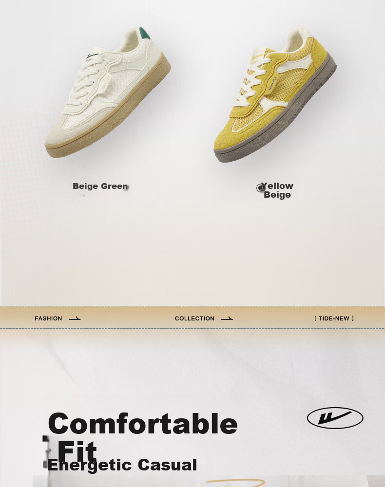 Warrior Women's Shoes 2026 New Summer Classic Retro Sneakers Comfortable Breathable Casual Shoes Beige Green Size 35 1