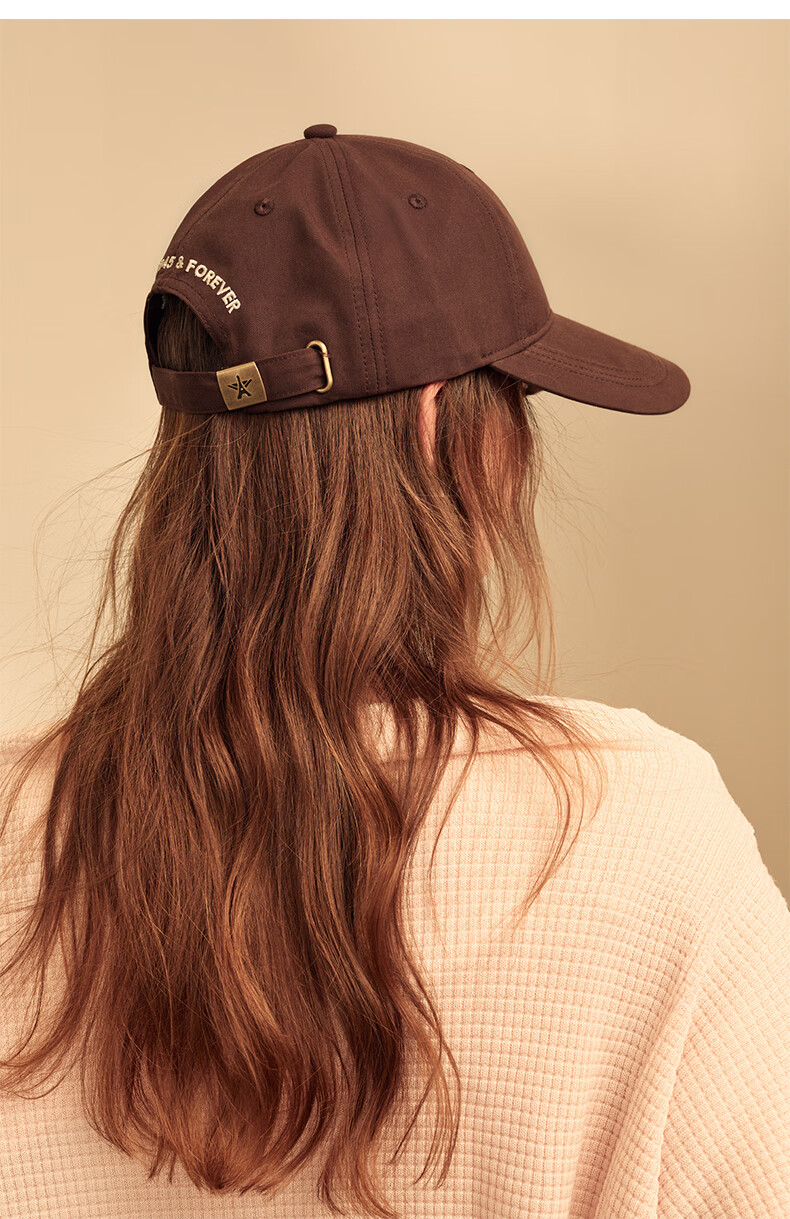 ELLE Oversized Baseball Cap Women Fashion Embroidered Duckbill Hat Outdoor Sun Protection Unisex 28