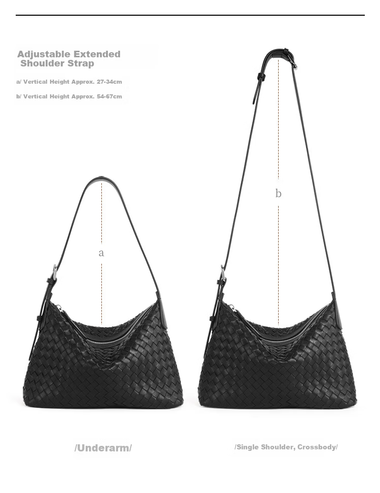 Mood Lambskin Woven Bag, Blue Underarm Beach Bag, Hobo Commuter Large Capacity Shoulder Crossbody Dumpling Bag, Birthday Gift 24