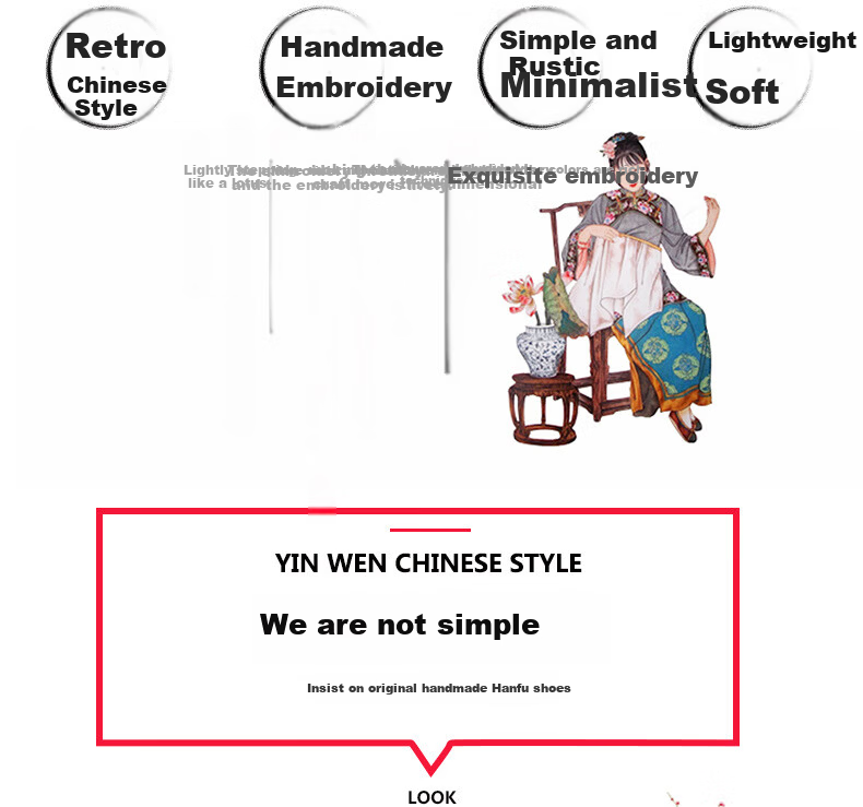 Luomeng Girls' Hanfu Shoes, Chinese-Style Student Costume Performance Dance Shoes, Old Beijing Cloth Shoes, Embroidered Shoes, Pink, Size 32 6