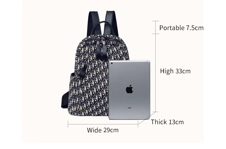 YUYULA Women's Large Capacity Backpack Premium Canvas Stylish Luxury Travel School Bag Birthday Gift for Girlfriend 6