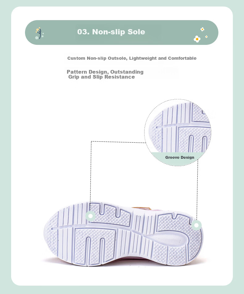 Follow Me Girls' Athletic Shoes Heart Gradient Breathable Casual Lightweight Comfortable Kids' Mesh Shoes White Size 26 7
