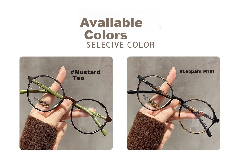 Mumujian 2026 New Women's Reading Glasses, Retro Round Frame, Ultra-Light 6g, Anti-Blue Light, High-Definition, Stylish Women's Glasses, Makes Eyes Look Younger 15