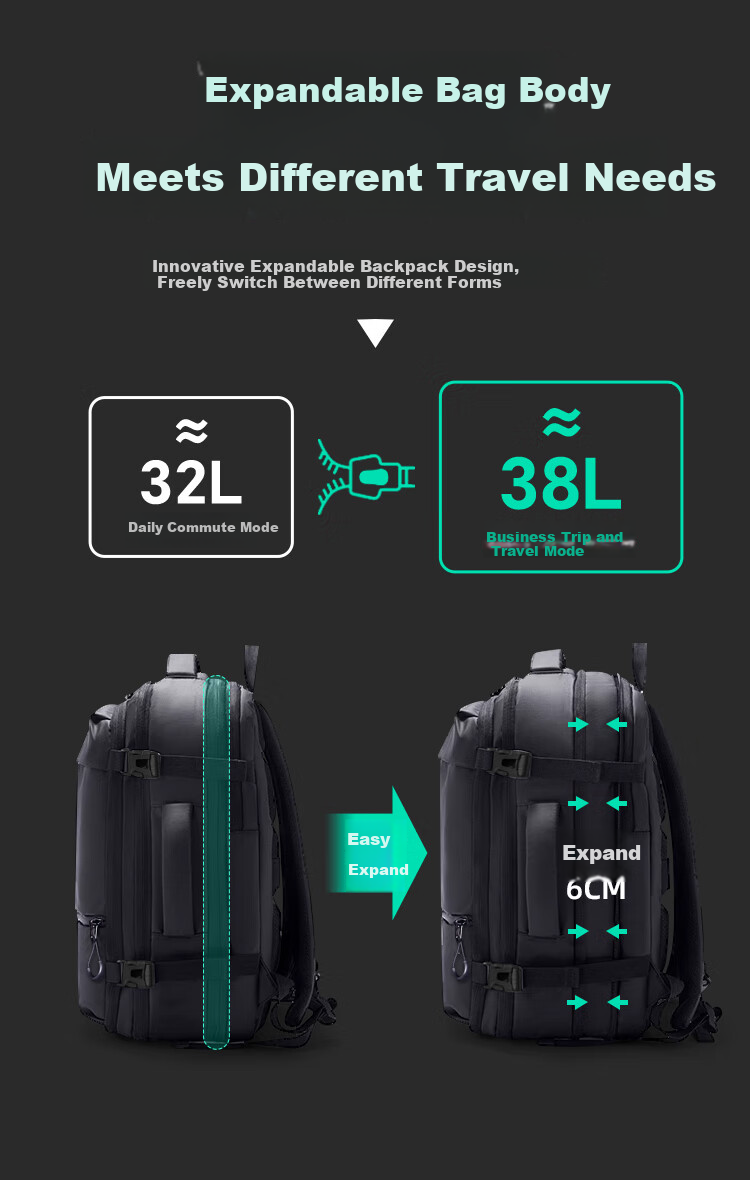 Banjeni Travel Backpack Large Capacity Sports Business Outdoor Laptop Bag Luggage Bag for Men and Women 10