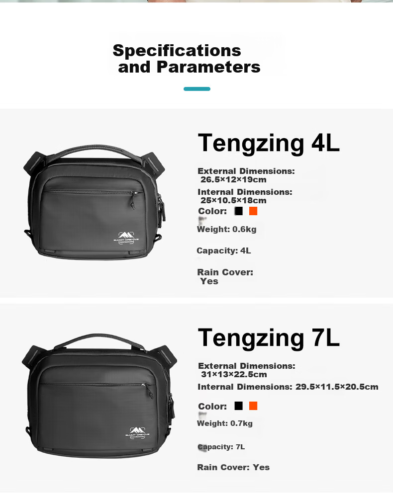 Shanmu 10L Champagne Single Shoulder Camera Bag Crossbody DSLR Mirrorless Digital Storage Waterproof Durable Lightweight Camera Backpack for Cycling Commuting 3