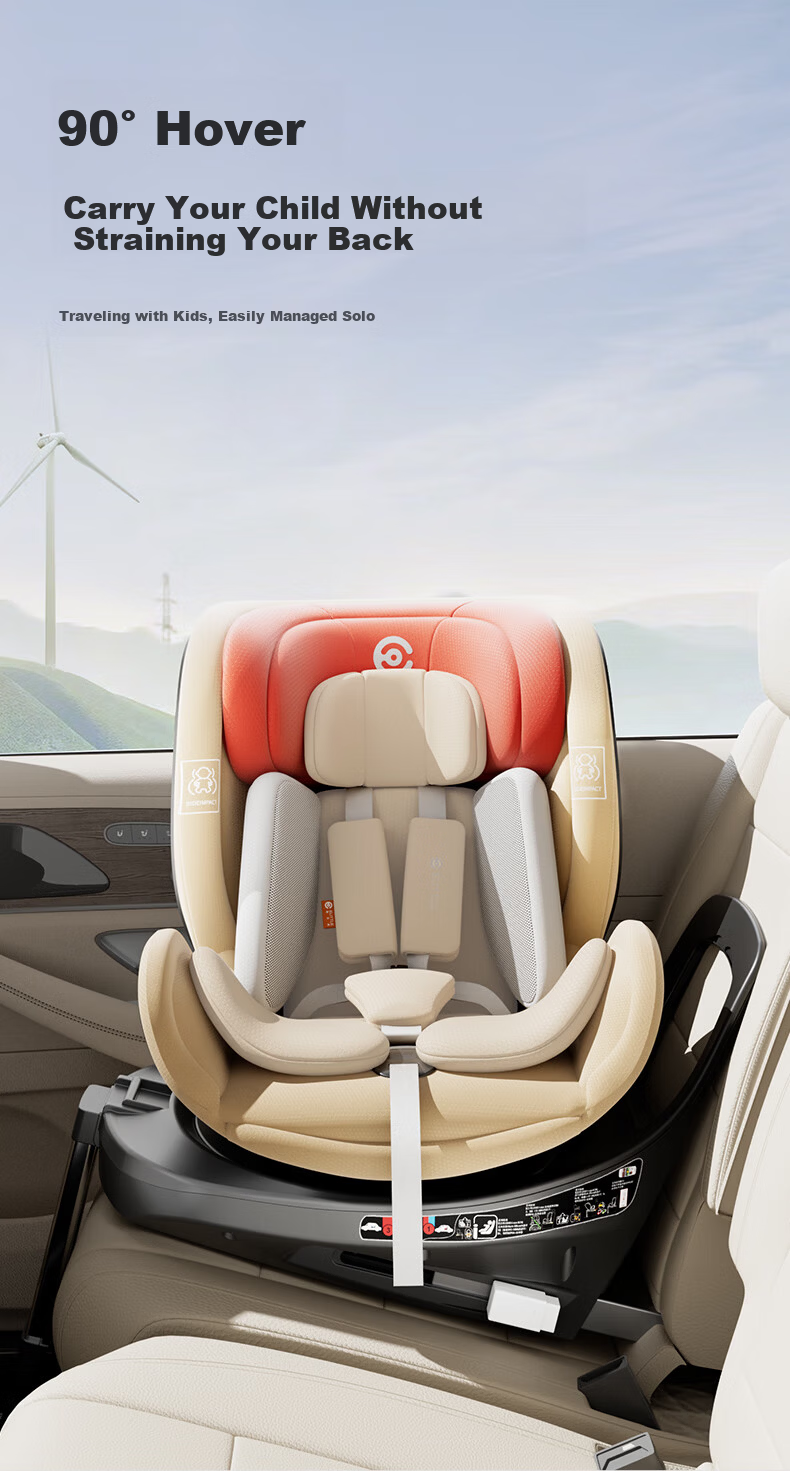 Elittile Children's Safety Seat S2 Platinum Knight 0-12 Years Car Smart Ventilation Heating Baby Seat Pro Edition 9