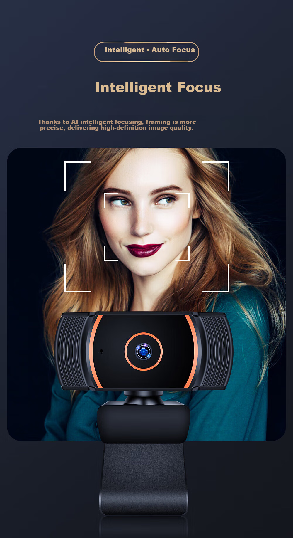 Stiger Computer Webcam with High Definition And Microphone for Video Calls, Meetings, Postgraduate Entrance Exams, Online Classes, Laptop, Desktop All-In Live Streaming Video for Home Teaching, USB External 2K 7