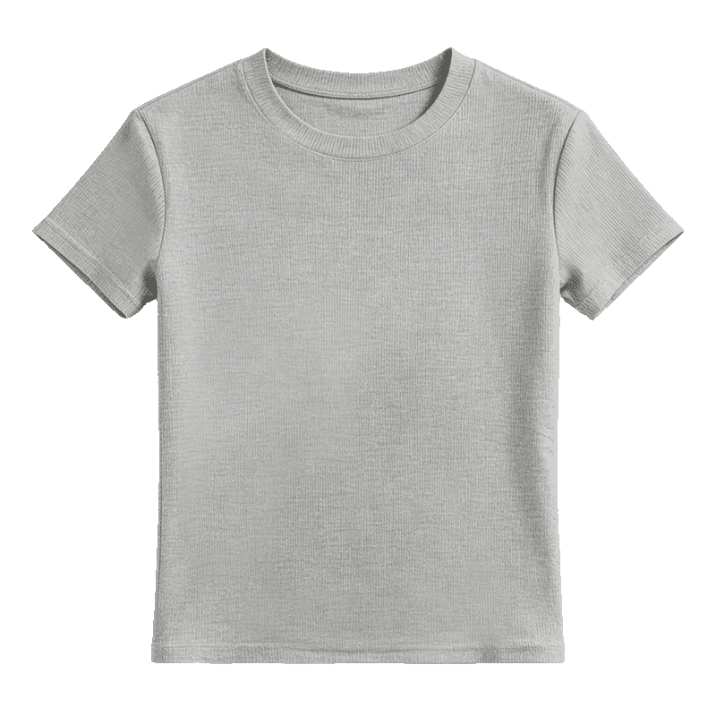 Urban Beauty Women's Slim Fit Short Sleeve T-Shirt, Stylish Four-Season Wearable, 2026 New Gray M