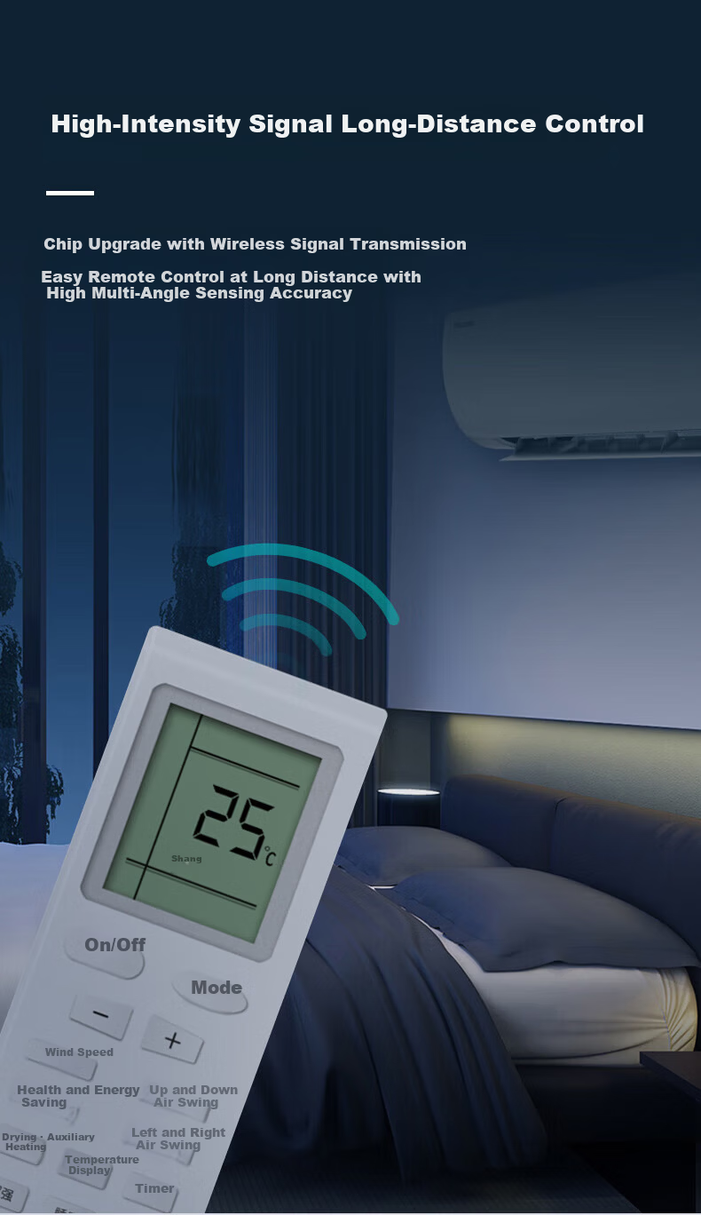 Behind the Scenes Hero Compatible with Gree Air Conditioner Remote Control for Wall-mounted, Cabinet, Central, and Ceiling Air Conditioners with Battery Included 5