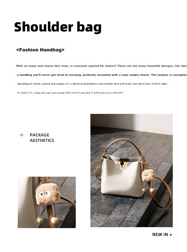 Aokang Women's Trendy Cowhide Handheld Bucket Bag Luxury Crossbody Shoulder Bag Birthday Mother's Day Gift for Mom and Wife 2