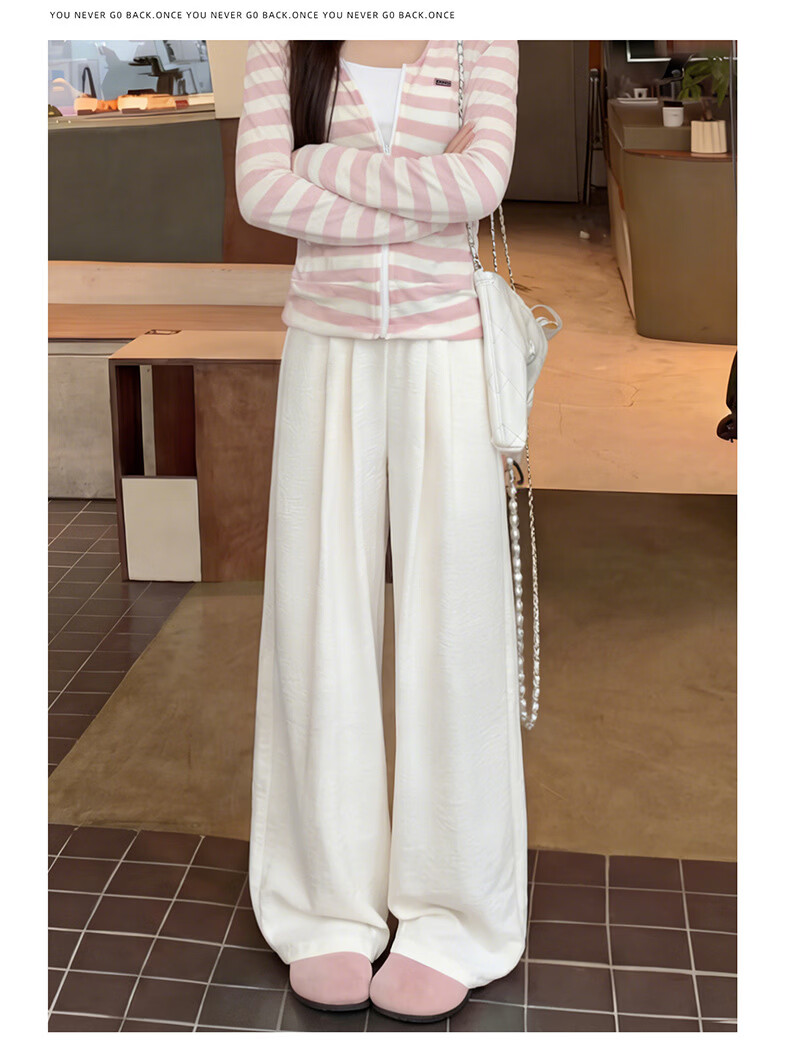 Langsha Naifu Women's Summer 2026 New High-Waist Draped Loose Thin Casual Wide-Leg Yamamoto Pants 10