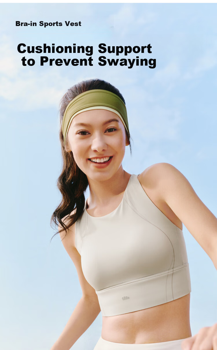 Banana Under High-Strength Sports Bra Vest for Women Running Shockproof Anti-Sagging Yoga Top Outerwear 1