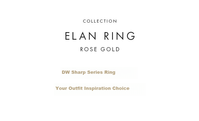 DanielWellington DW Ring for Men, Elegant Couple Rings Rose Gold Size 68 DW098 Birthday Gift for Me 2