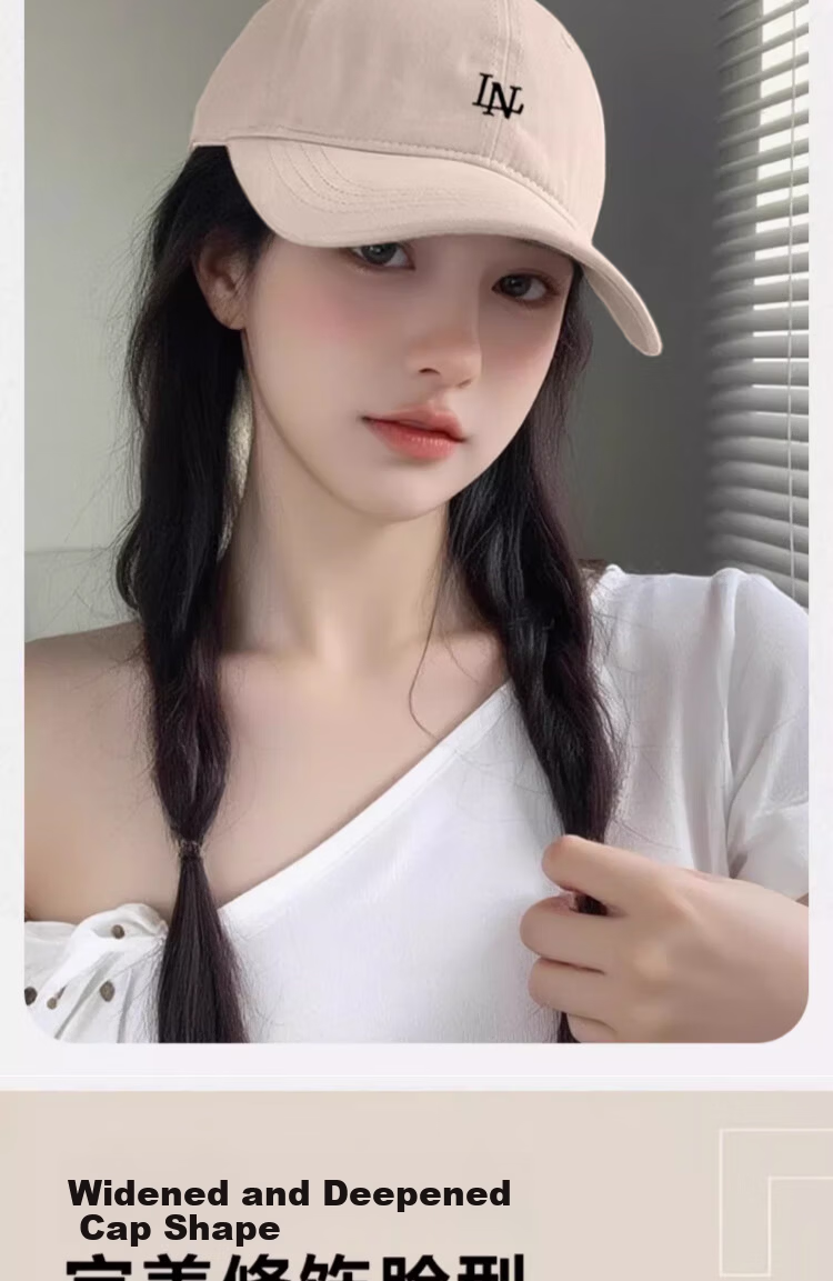 Li-Ning Women's Baseball Cap, 2026 New Style, Large Head Circumference, Face-Slimming, Sun Protection, Lightweight Summer Hat for Me 2