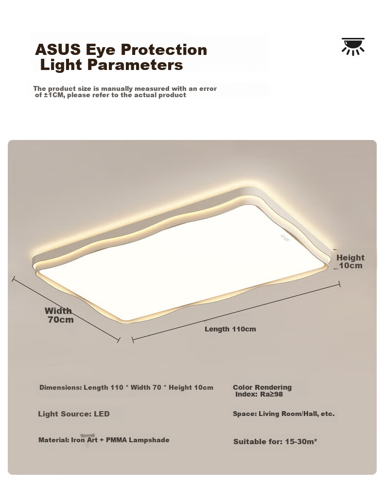 Huashuozhaoming, Using Original Pulu Light Source, Bedroom Ceiling Light, Modern And Simple Cream Style, Master Bedroom, Secondary Bedroom, Study Room, Round Intelligent 32