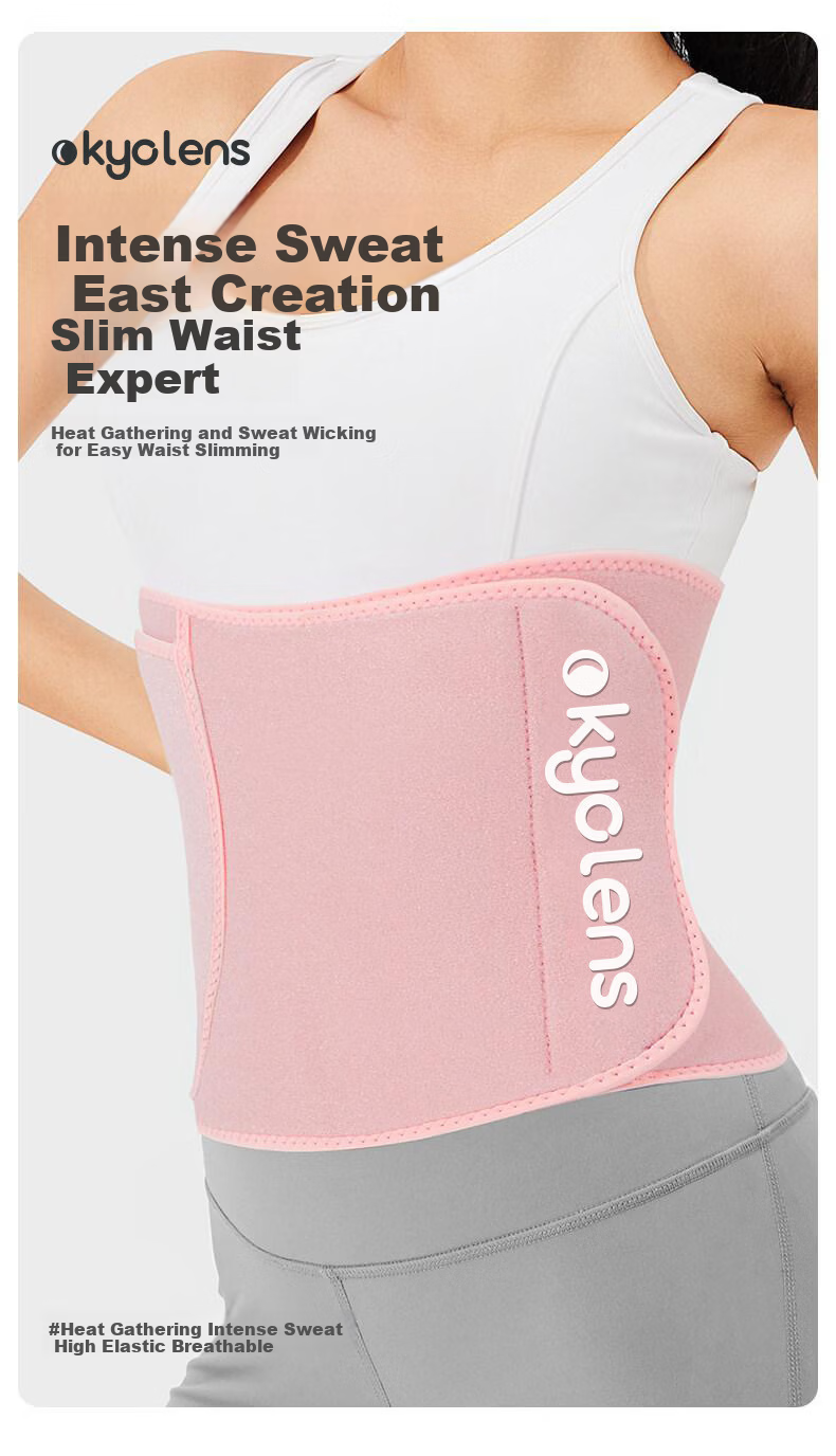 KYOLENS Sweat Waist Belt Slimming Fitness Fat Burning Training Women Running Abdomen Toning Hula Hoop Shaping 2