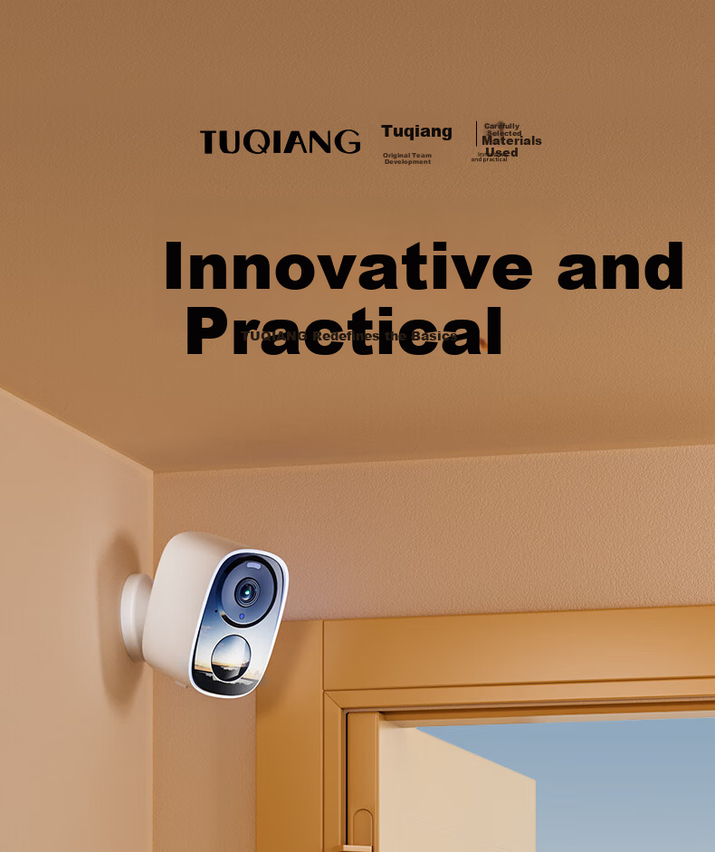 Tuqiang Wireless WiFi Magnetic Doorway Staircase Camera Battery-Powered Indoor Outdoor HD Remote Mobile Surveillance Camera No Drilling Required 10