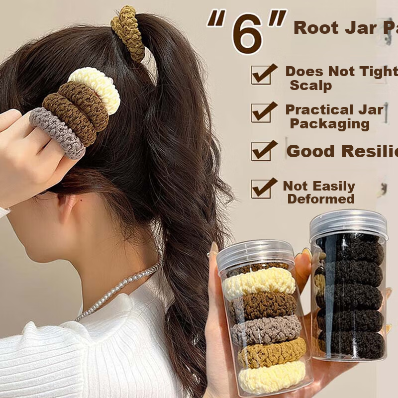 Dongyi Premium High Elasticity Hair Tie for Women Dual Color Seamless Hair Band Elegant Hair Rope 520 Gift 2